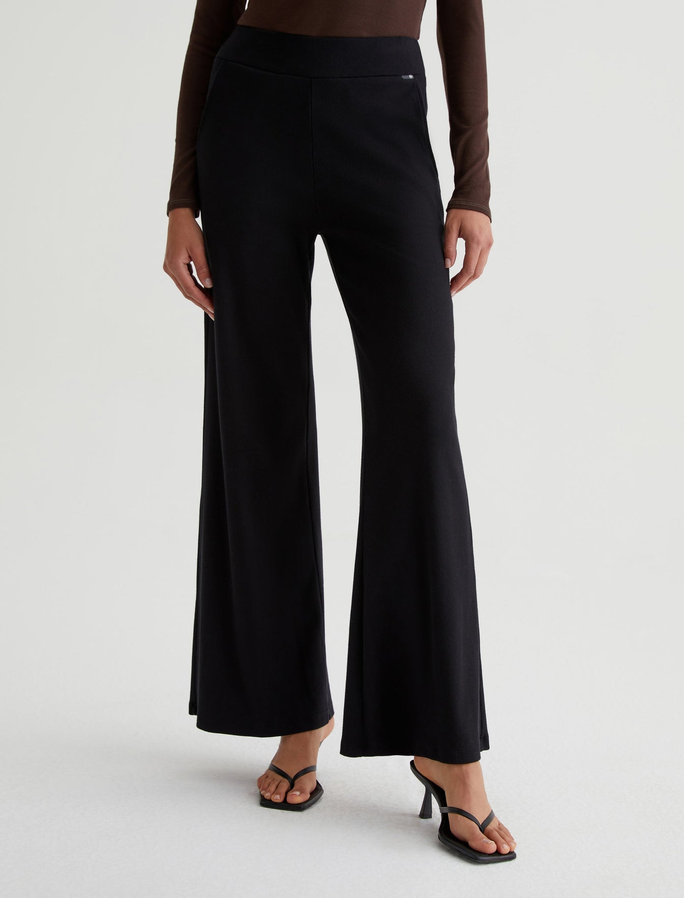Sourie|Relaxed Ribbed Wide Leg